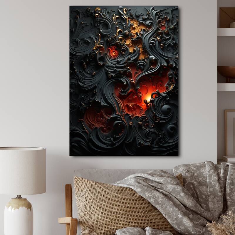 Designart "Hebrew Calligraphy" Judaism Canvas Art Print Bed Bath